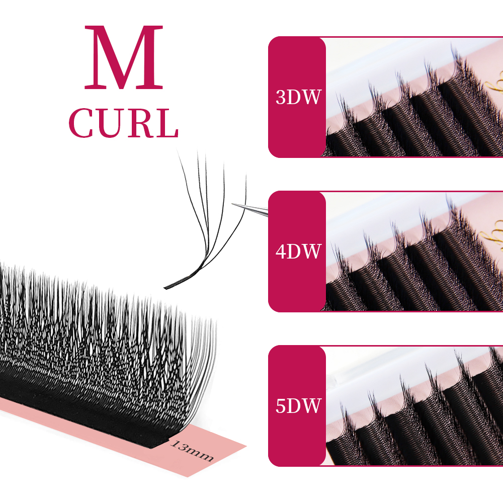 Goddess W3D 4D 5D M Curl Eyela - Eyelash Extension Human Hair review and price