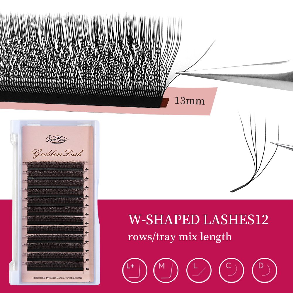 Goddess W3D 4D 5D M Curl Eyela - Eyelash Extension Human Hair review and price